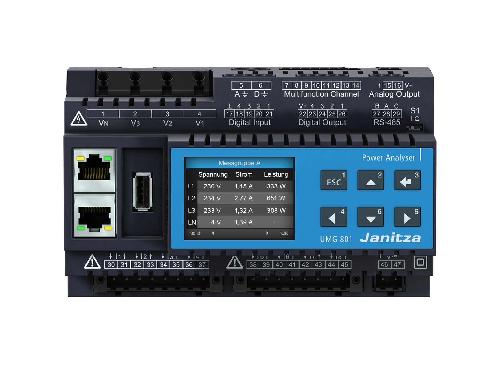 Janitza UMG801 Power Analyzer